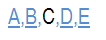 Pagination:A,B,C,D,E